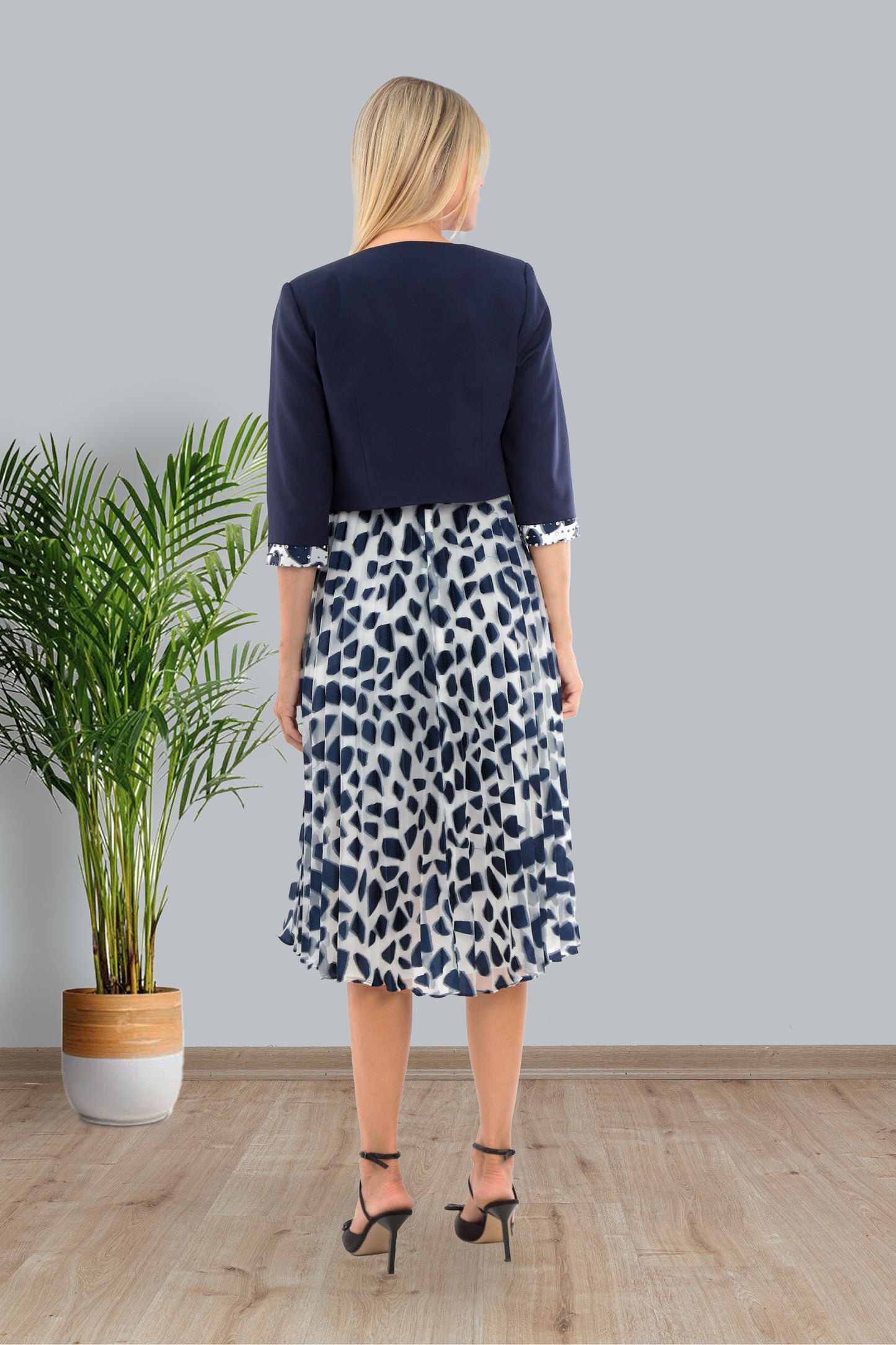 Lizabella 7401 Navy Dress & Jacket
