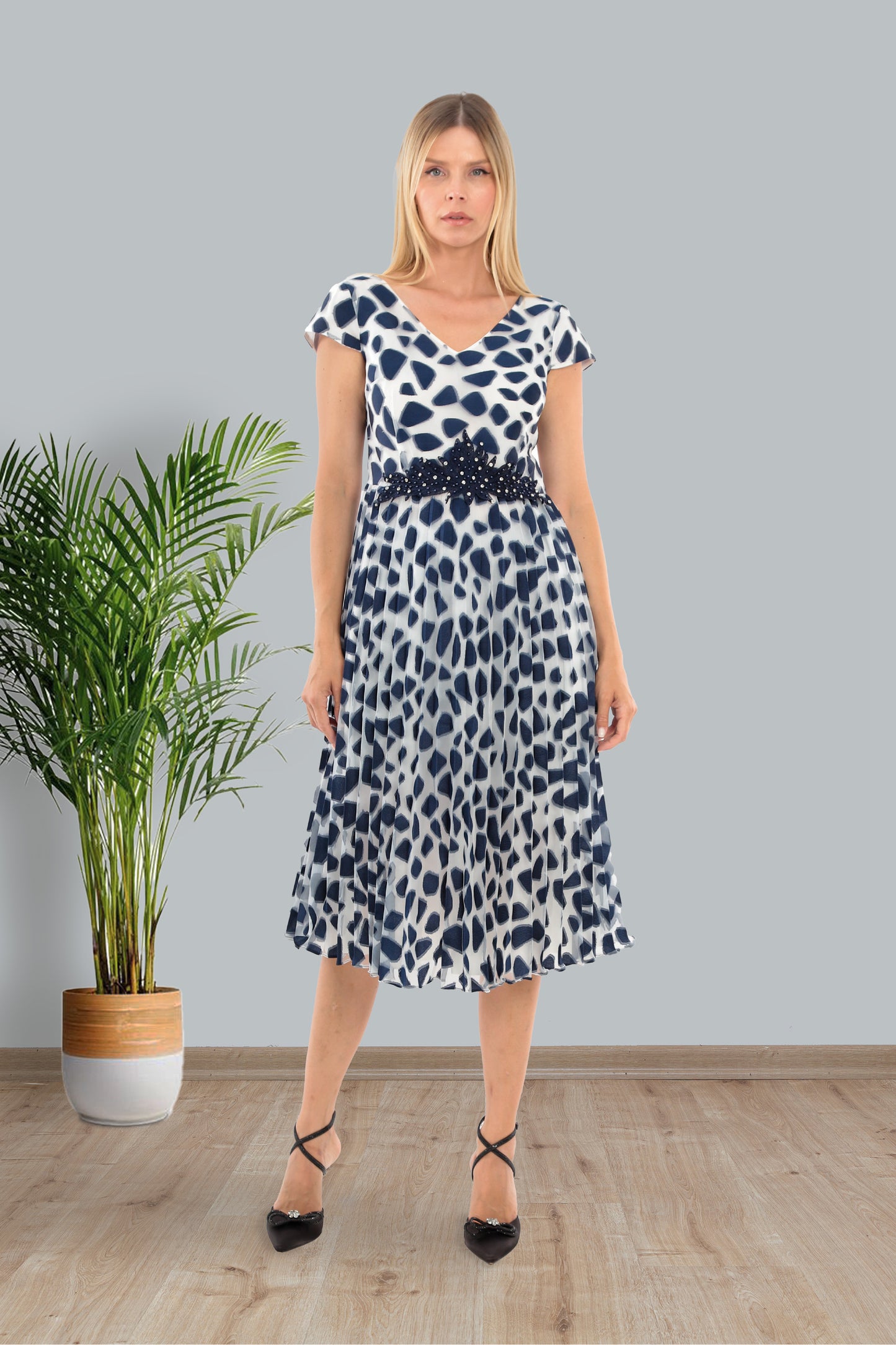 Lizabella 7401 Navy Dress & Jacket