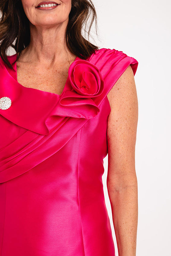 Cassandra Aya Pink A Line mother of the bride Dress