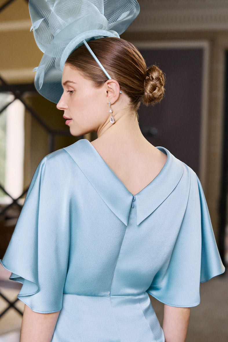 Couture Club 1G2P1 Ash Satin Mother Of The Bride Dress