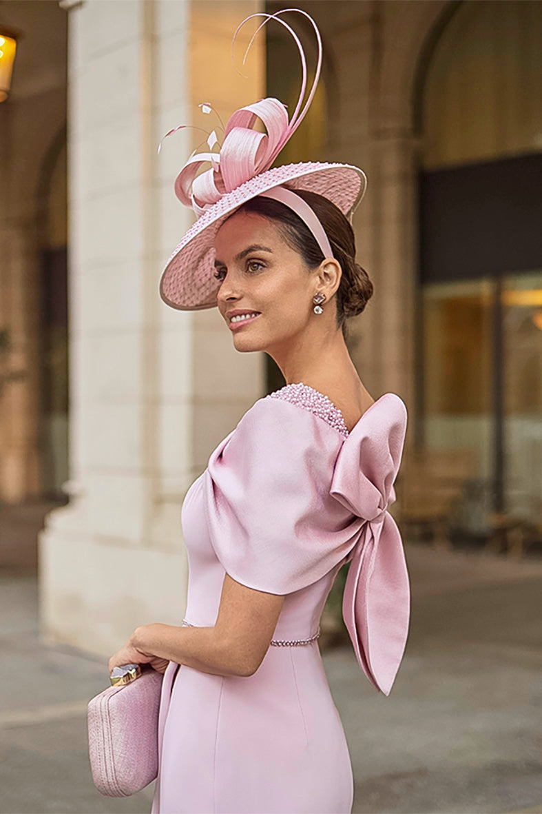 Couture Club 2G212 Blush Pink Straight Mother Of The Bride Dress