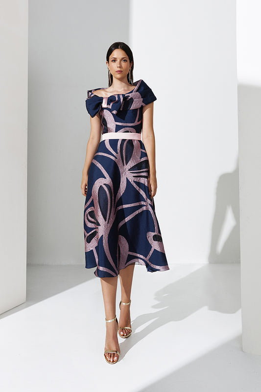 Gabriella Sanchez 5508 Mira Navy Pink Mother Of The Bride Dress