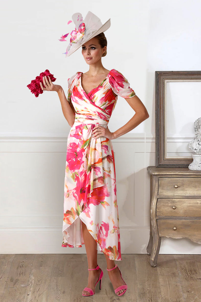 Irresistible 7663 Coral Mother Of The Bride Dress