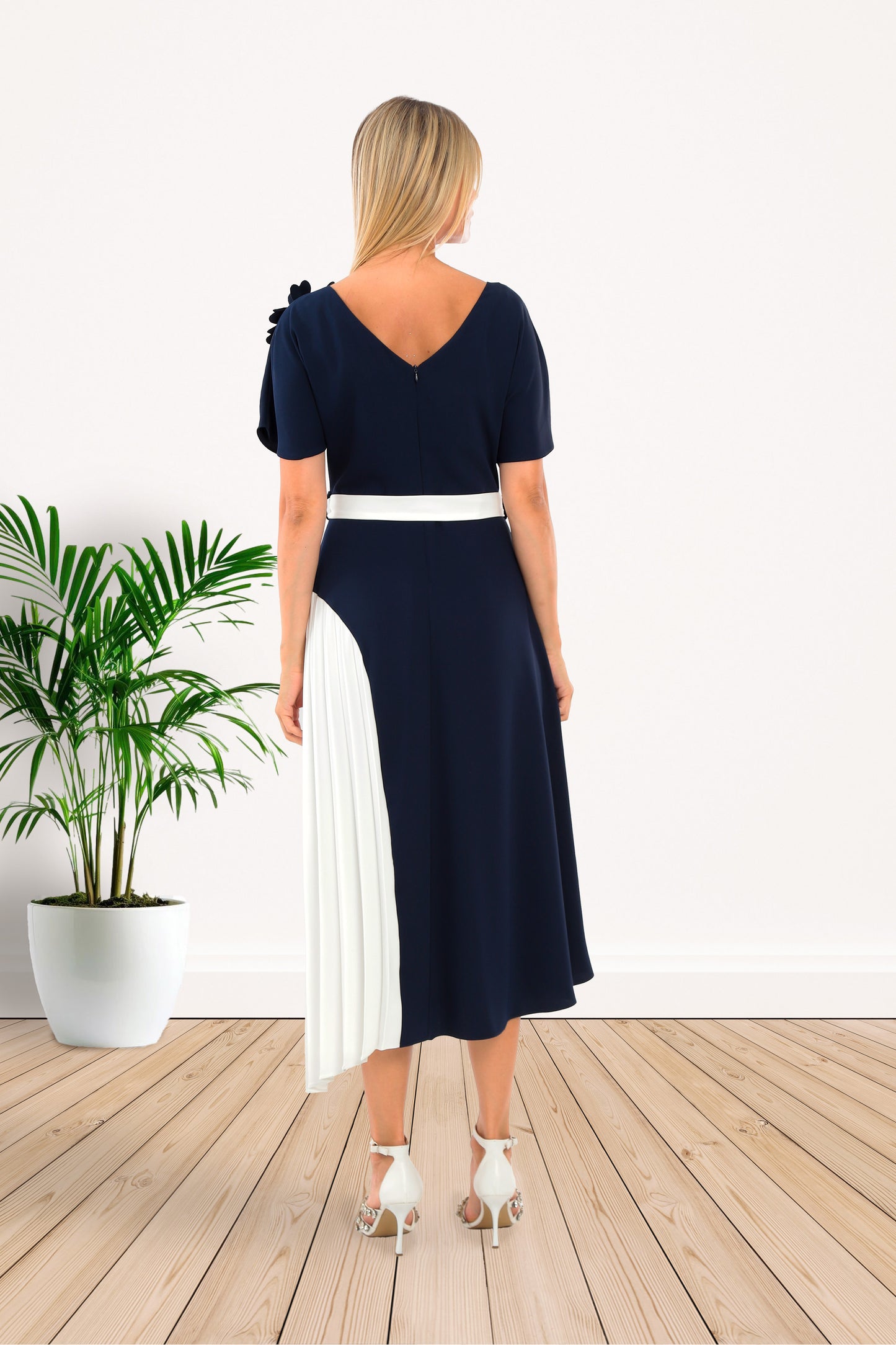 Lizabella 2077 Navy A Line Dress