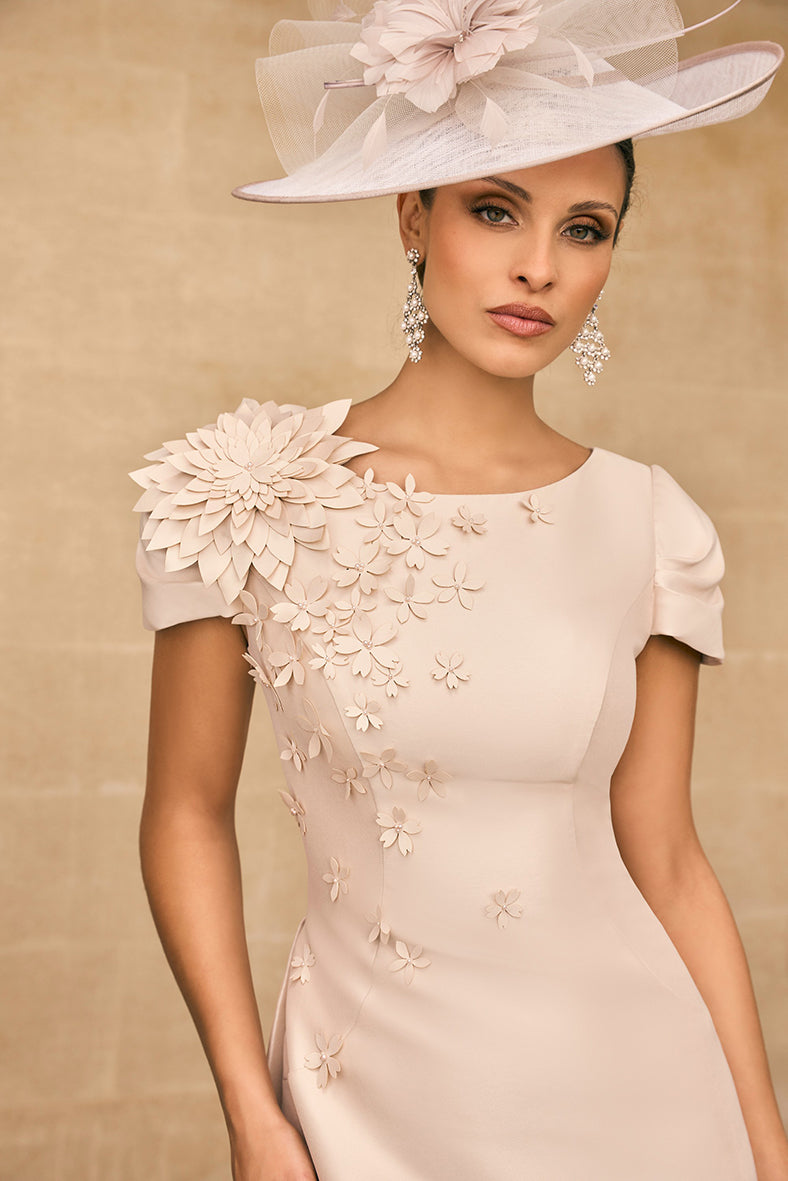 Veni Infantino 992719 Light Gold Mikado A Line Dress