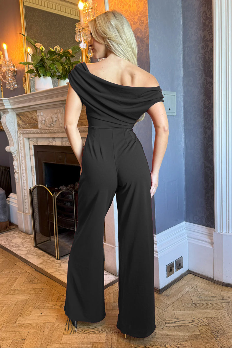 Atom Label Venice Black Jumpsuit