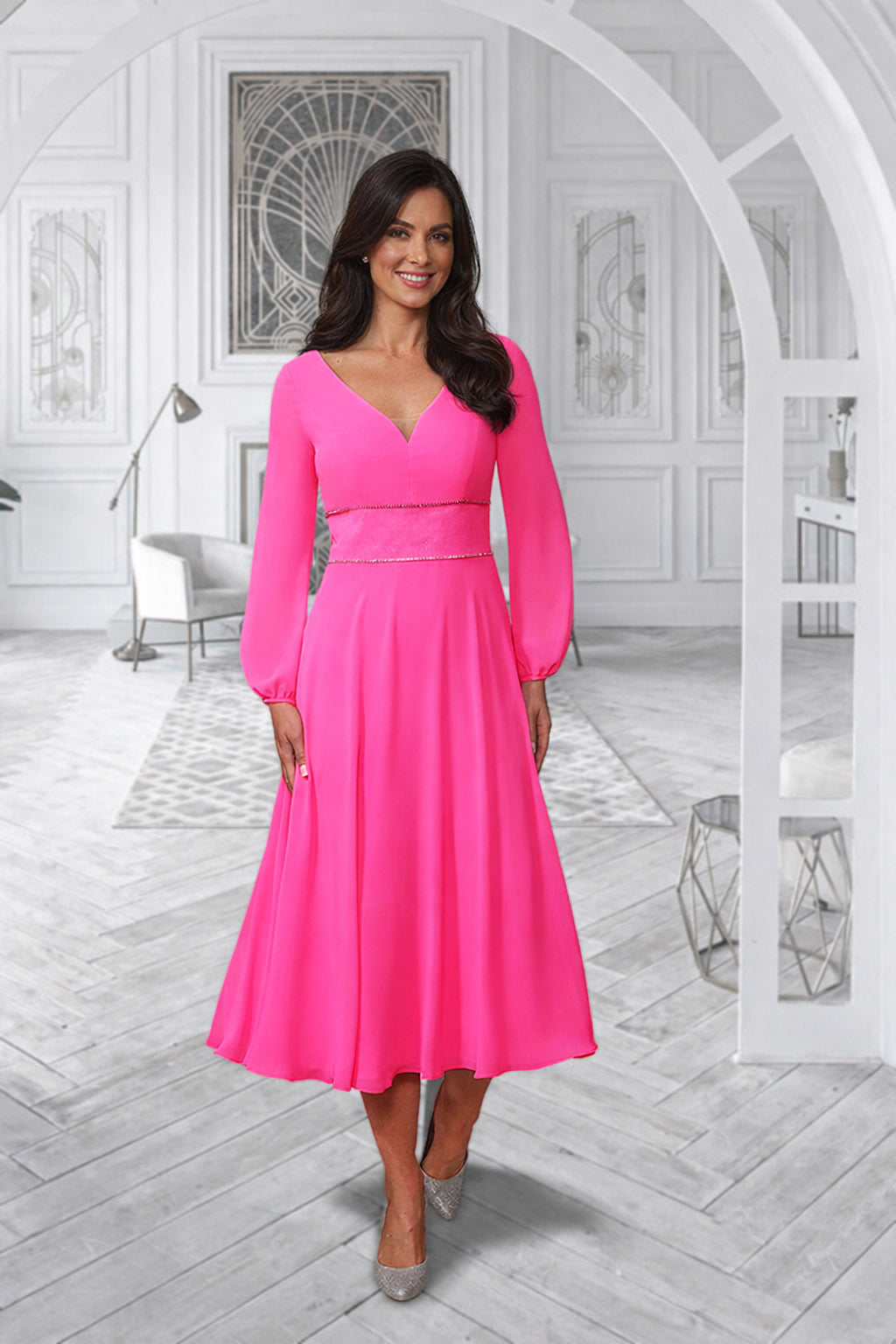 sachin and babi light blue dress Veromia Occasions 0986 Fuchsia Dress – The Rose Wardrobe