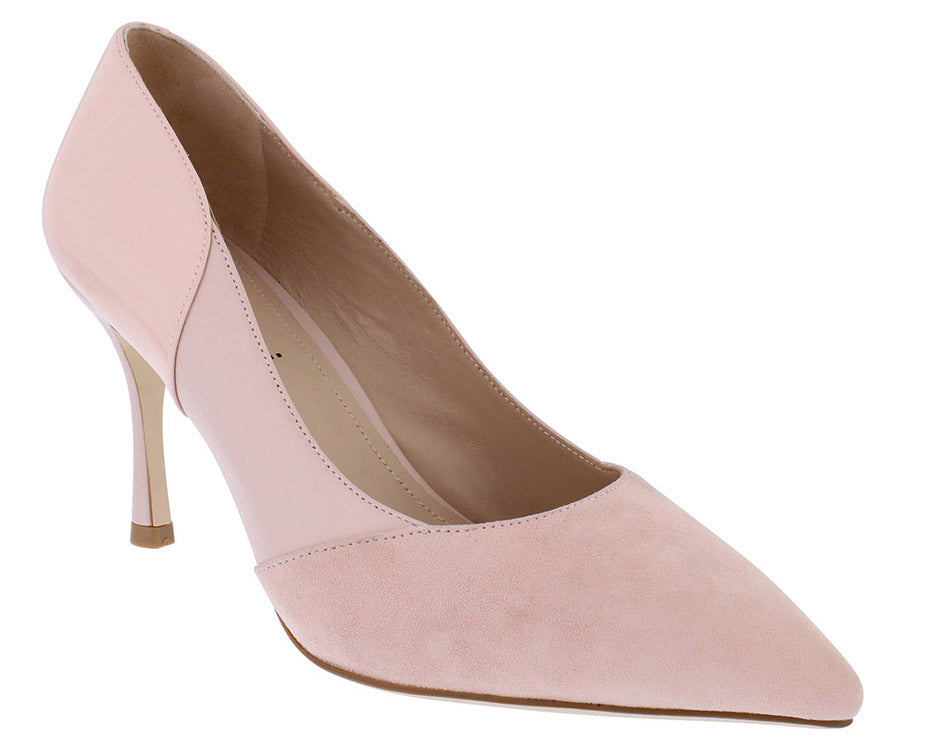 Capollini Faith Pink Three Panel Court Shoe