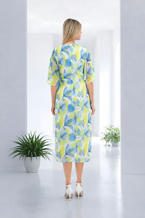 Lizabella 2026 Lime Patterned Dress
