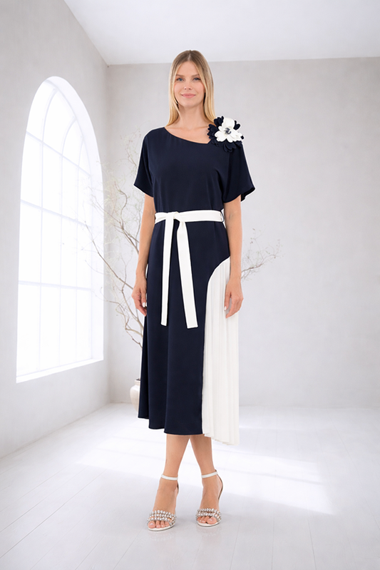 Lizabella 2077 Navy A Line Dress