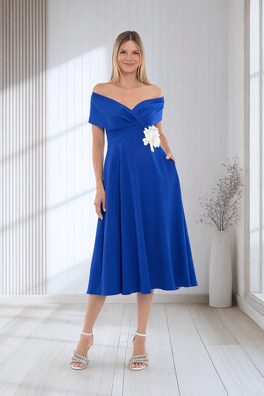 Lizabella 2095 Royal Blue A Line Dress