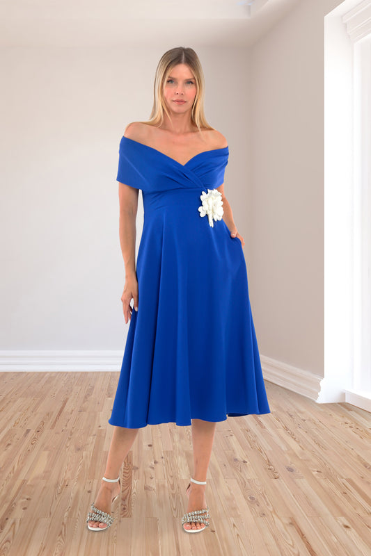 Lizabella 2095 Royal Blue A Line Dress