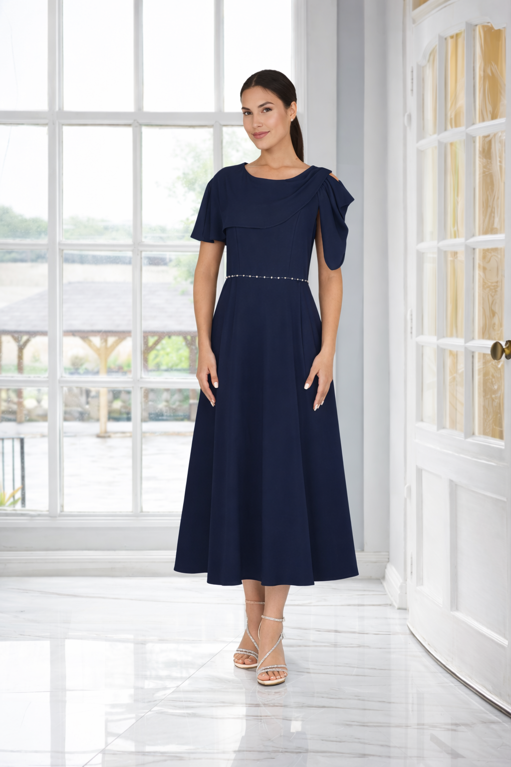 Lizabella 2609 Navy mother of the bride Dress