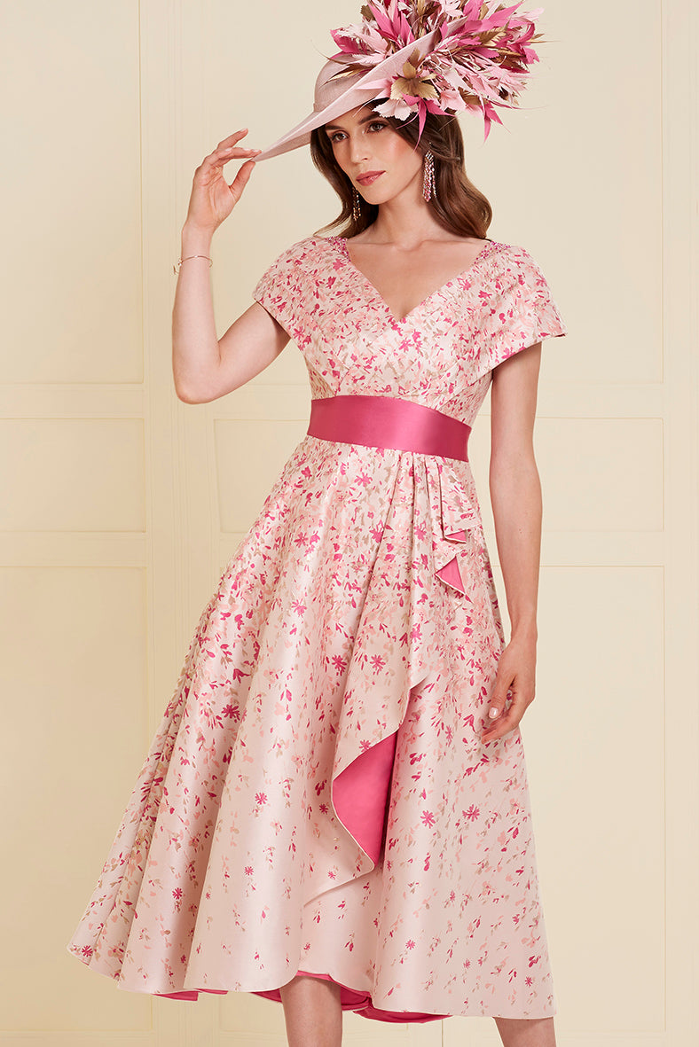John Charles 29125 Flamingo A Line Dress