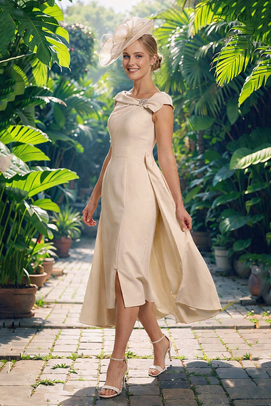 Labella 3330 Champagne  mother of the bride dress With Overskirt