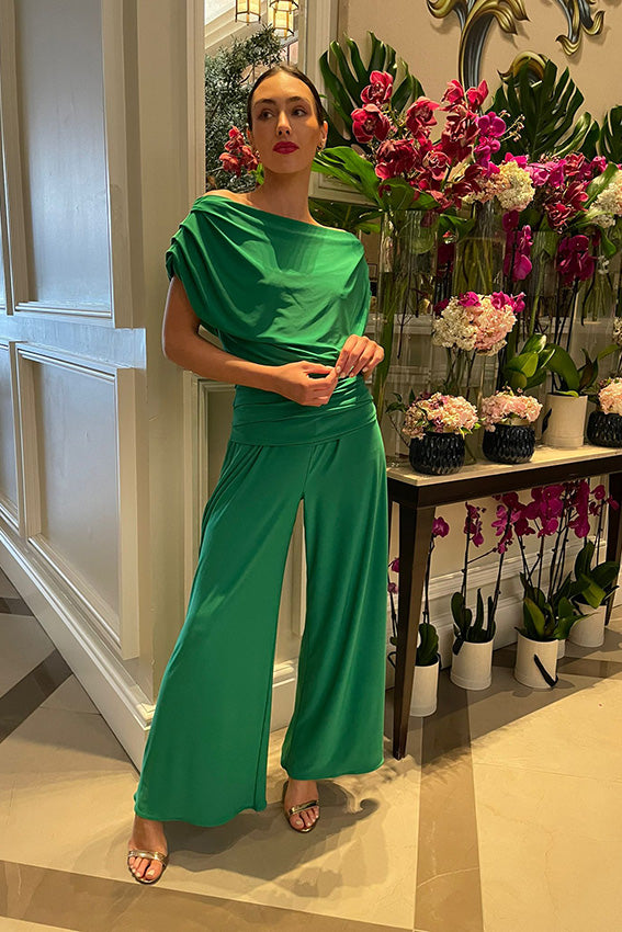 Atom Label Carbon Emerald Jumpsuit