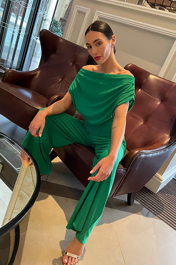 Atom Label Carbon Emerald Jumpsuit