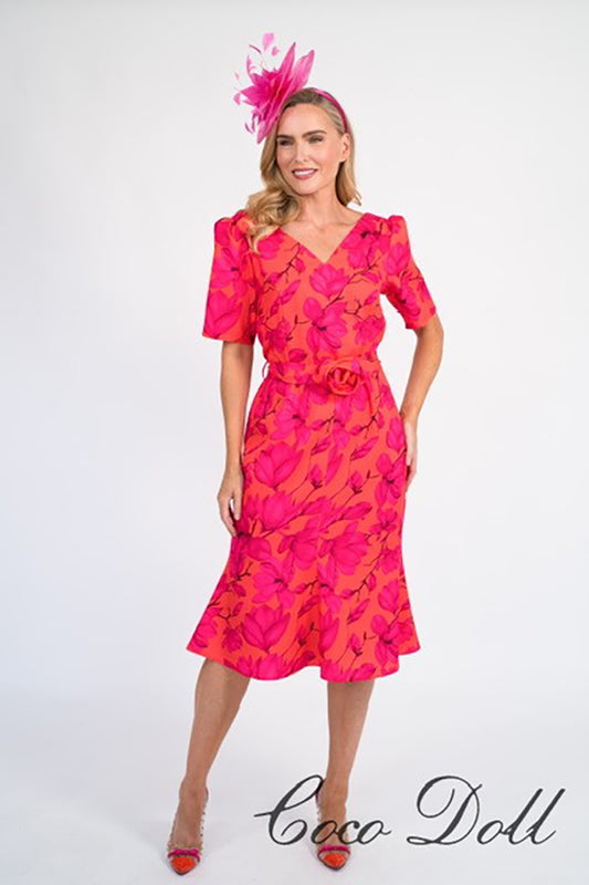 Coco Doll Sydney Orange Pink Dress