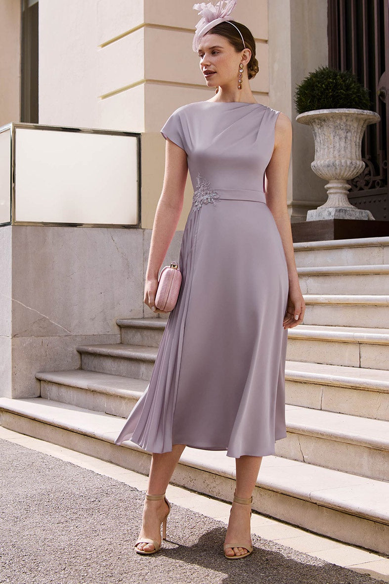 Couture Club 1G2P4 Rosa Pink Sash Mother Of The Bride Dress