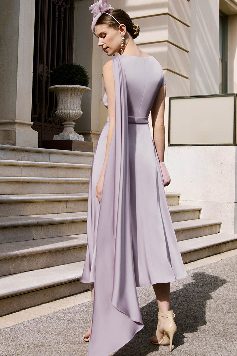 Couture Club 1G2P4 Rosa Pink Sash Mother Of The Bride Dress