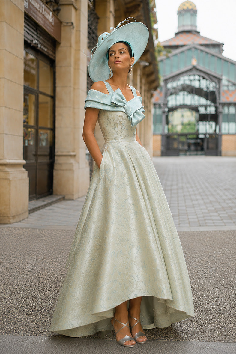 Couture Club 2G235 Soft Green Patterned Dress