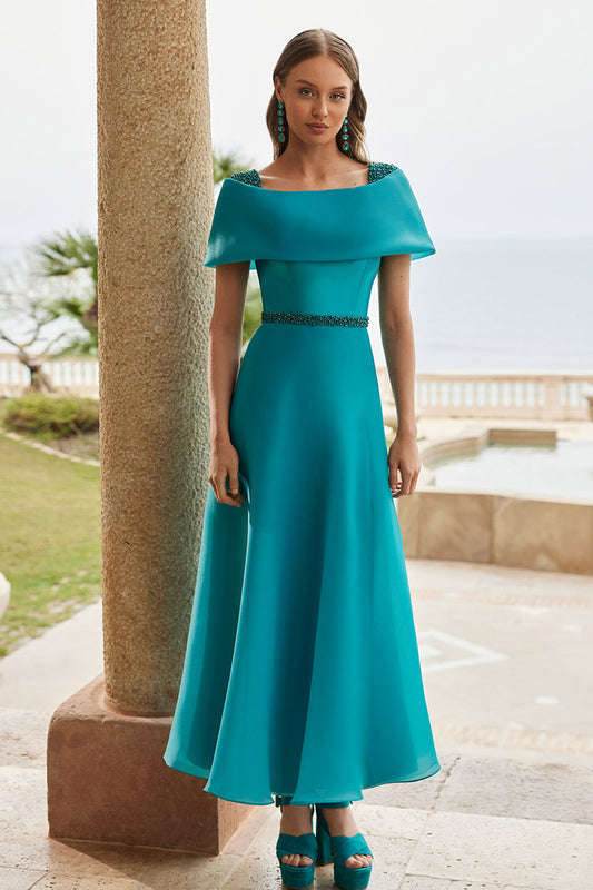 Couture Club 9G199 Green A Line mother of the bride Dress