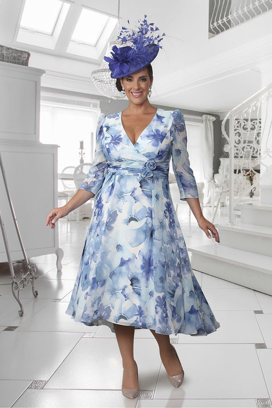 Dressed Up 650 Blue Azure Plus size mother of the bride Dress