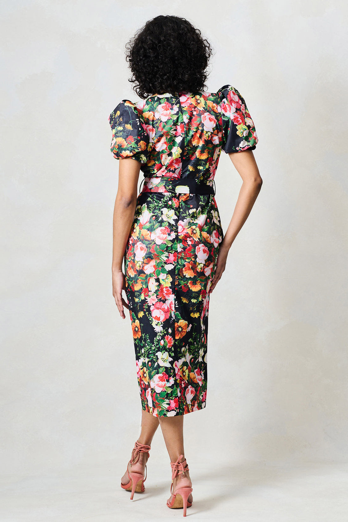 Hope & Ivy Trisha Midi Floral Pencil Dress