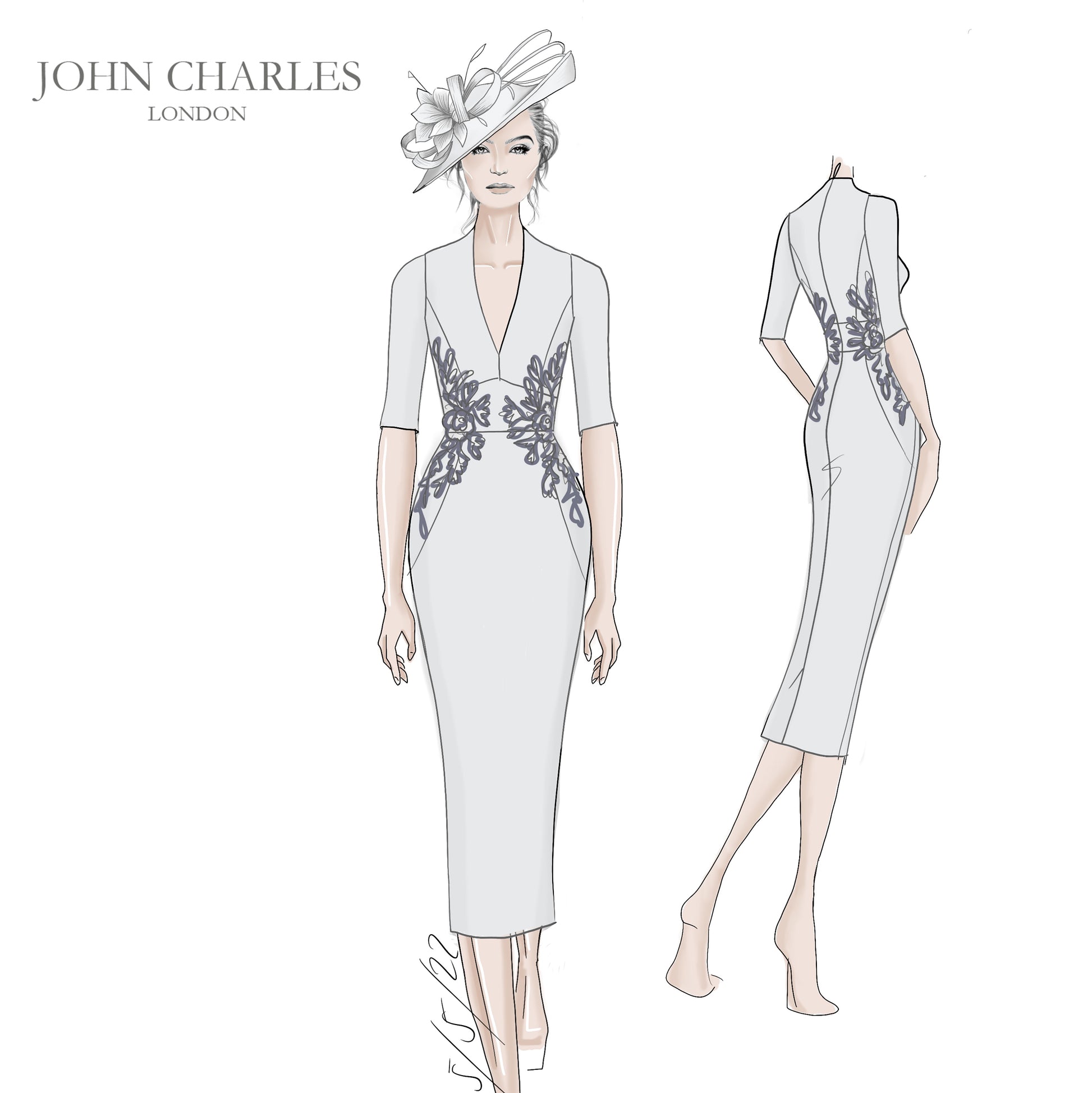 John Charles 29048 Petal Crepe mother of the bride dress