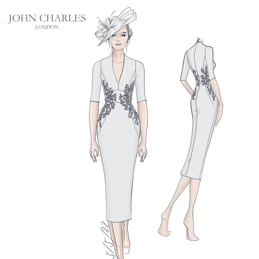 John Charles 29048 Petal Crepe mother of the bride dress