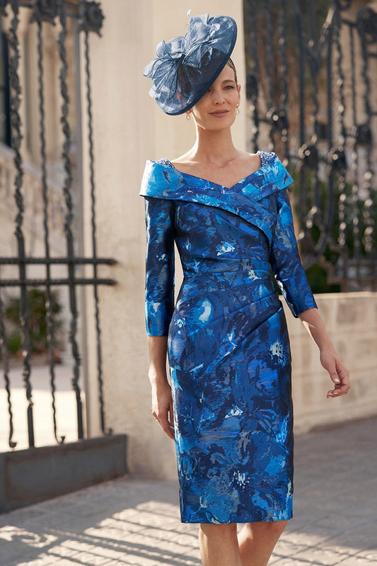 Rosa Clará 8G1M4 Blue Mother of the bride dress