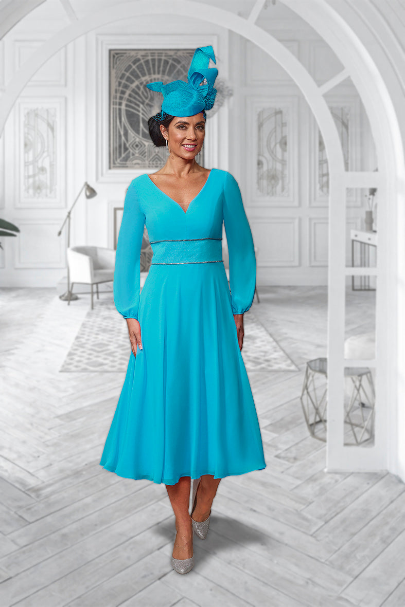 Veromia Occasions 0986 Aqua Dress