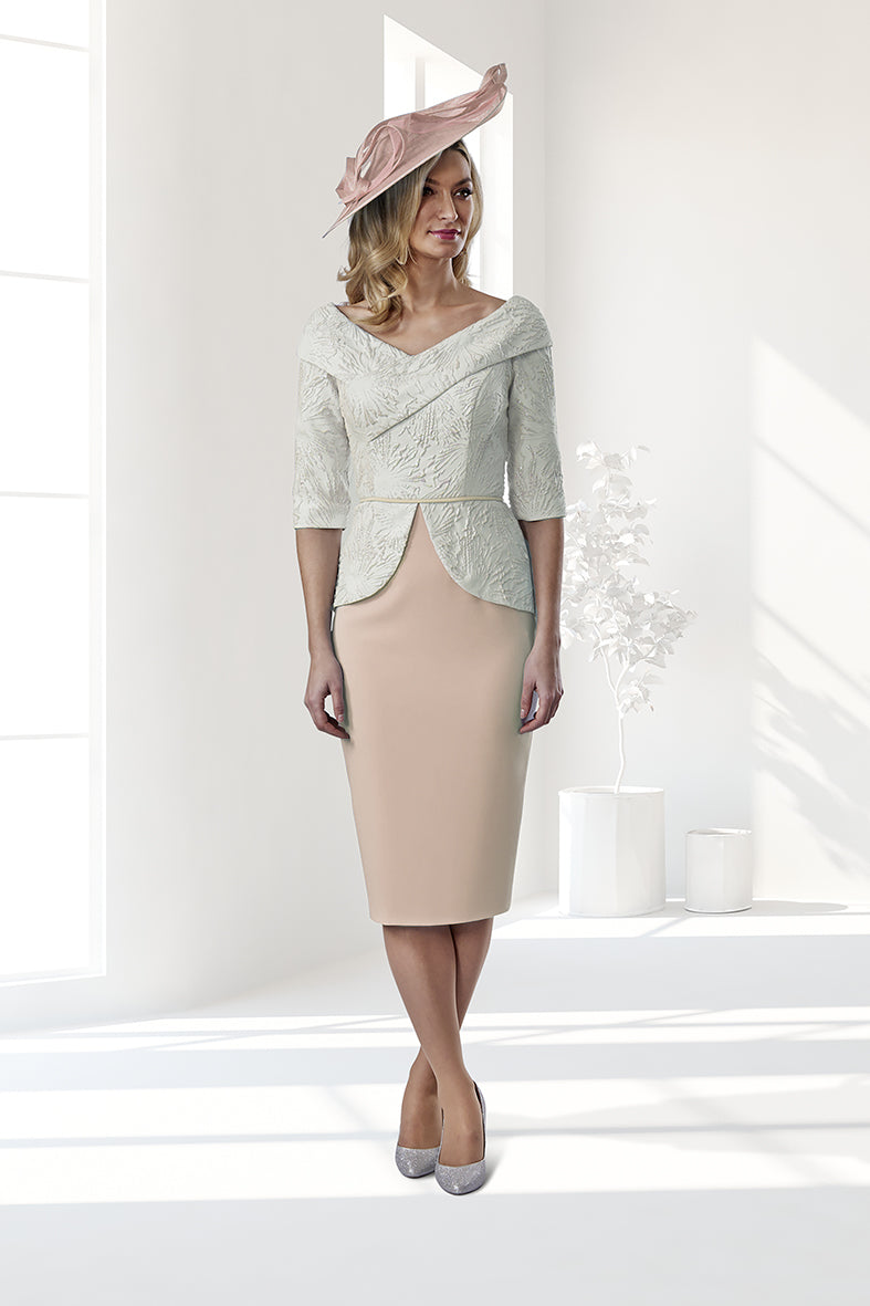 Veromia Occasions 8134 Taupe Dress