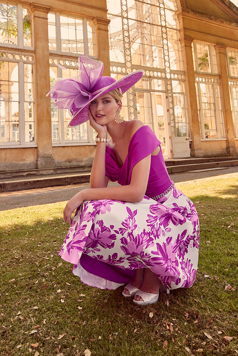 Veni Infantino 36029 Magenta A Line Mother Of The Bride Dress.