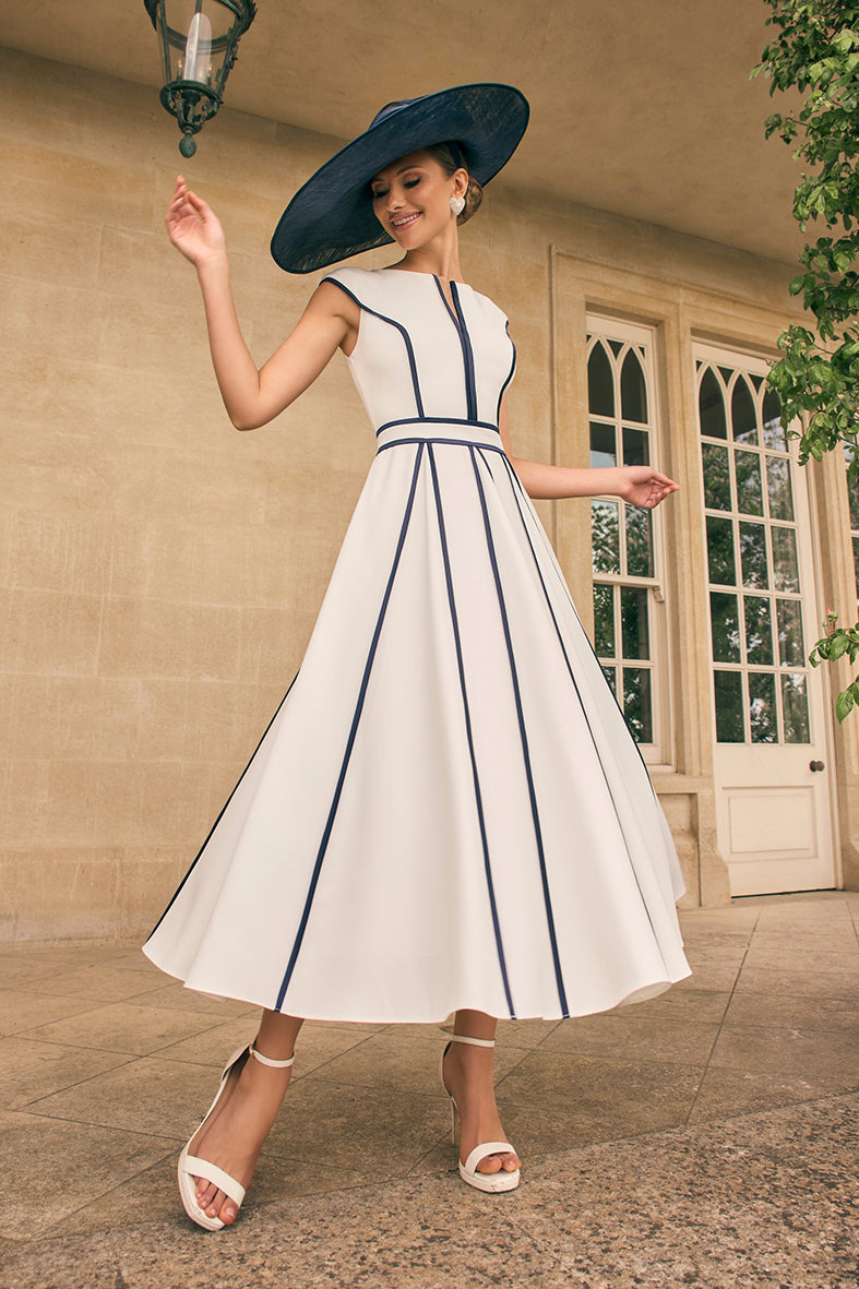 Veni Infantino 992711 Navy Ivory Dress & Jacket