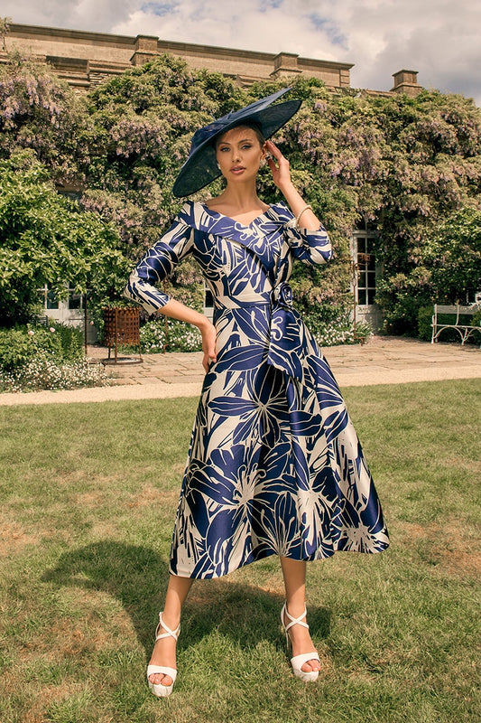 Veni Infantino 992761 Navy Champagne A Line Dress