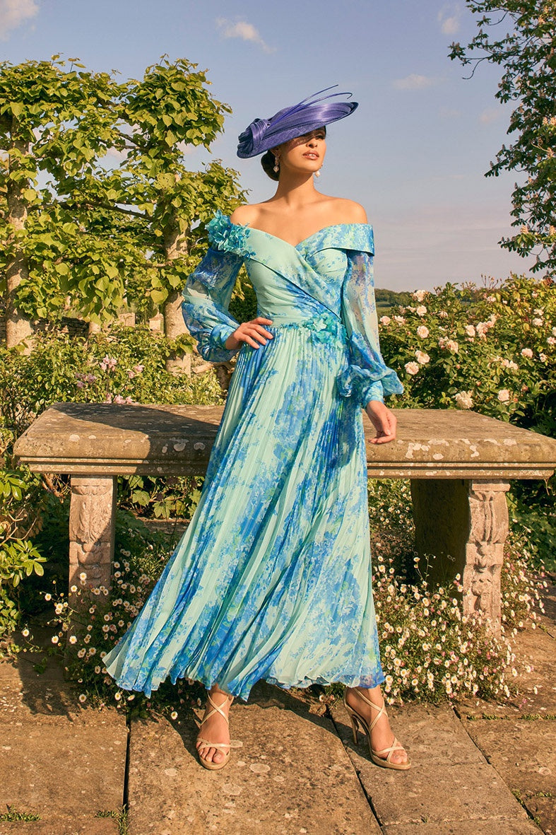 Veni Infantino 992780 Ocean Blue A Line Dress