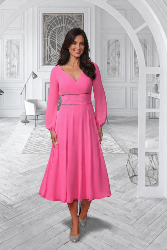 Veromia Occasions 0986 Fuchsia mother of the bride Dress