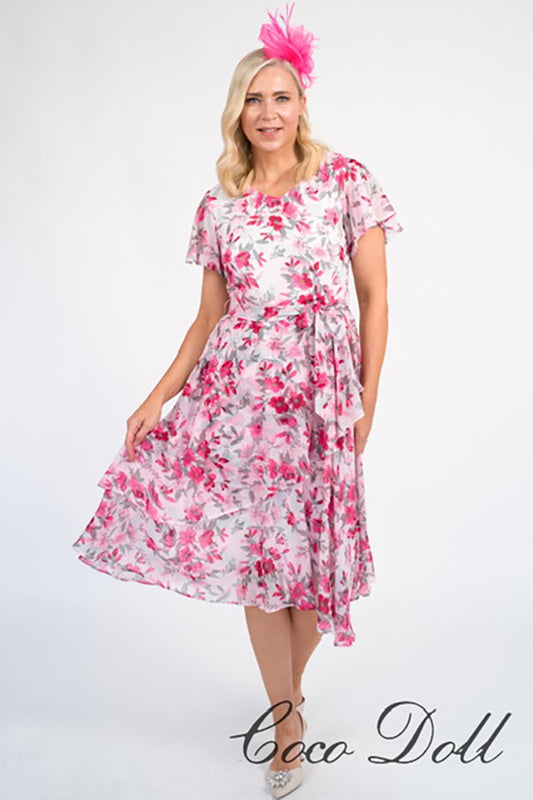 Coco Doll CD209 Bess Pink Floral Dress