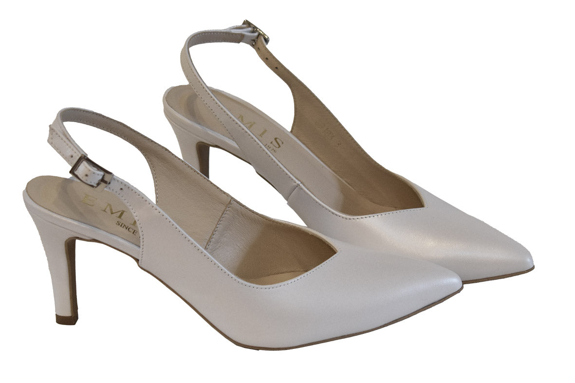 Emis 8183 White mother of the bride Shoe