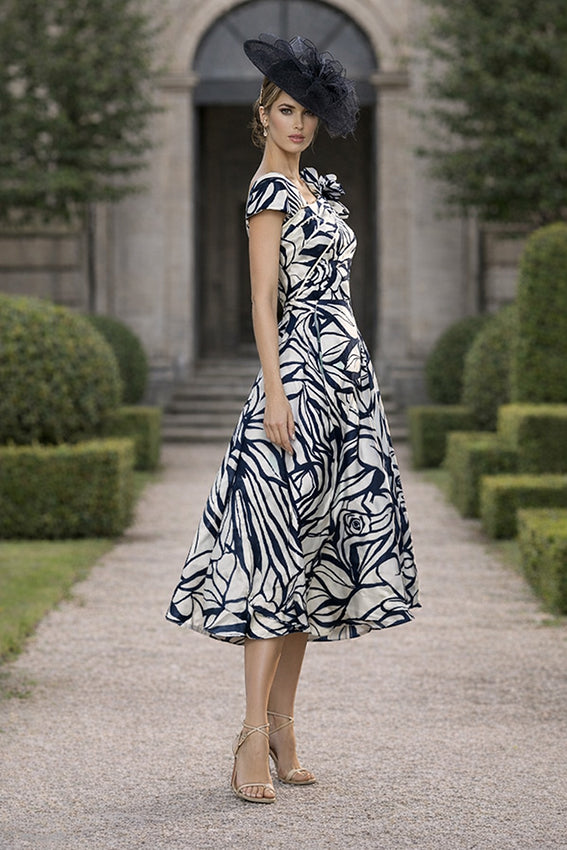 labella 3408 black and white  mother of the bride dress