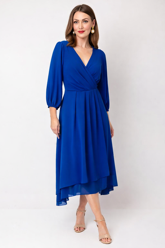 Coco Doll Lorna Royal Blue A Line Dress