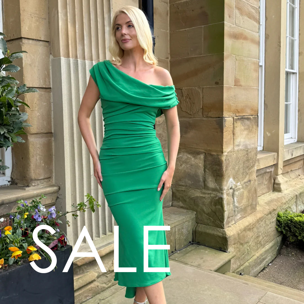 Atom Label mercury green dress