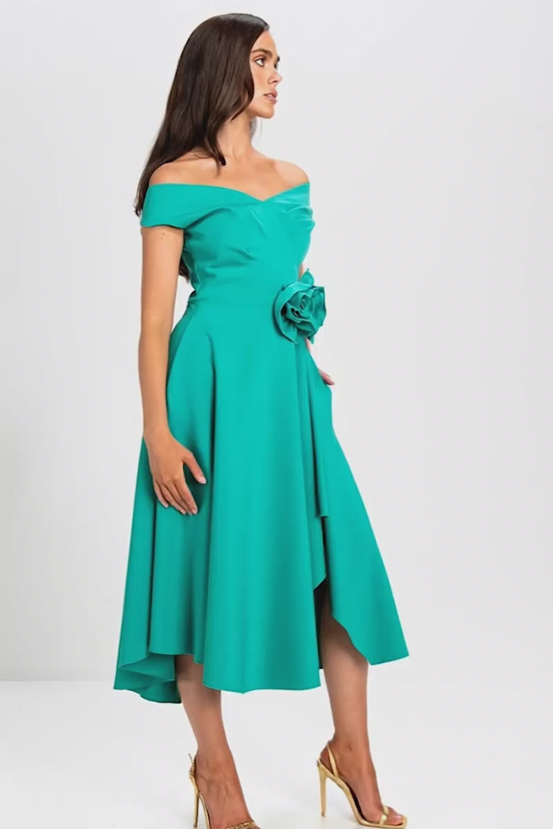 Kevan Jon Kora Peacock Dress