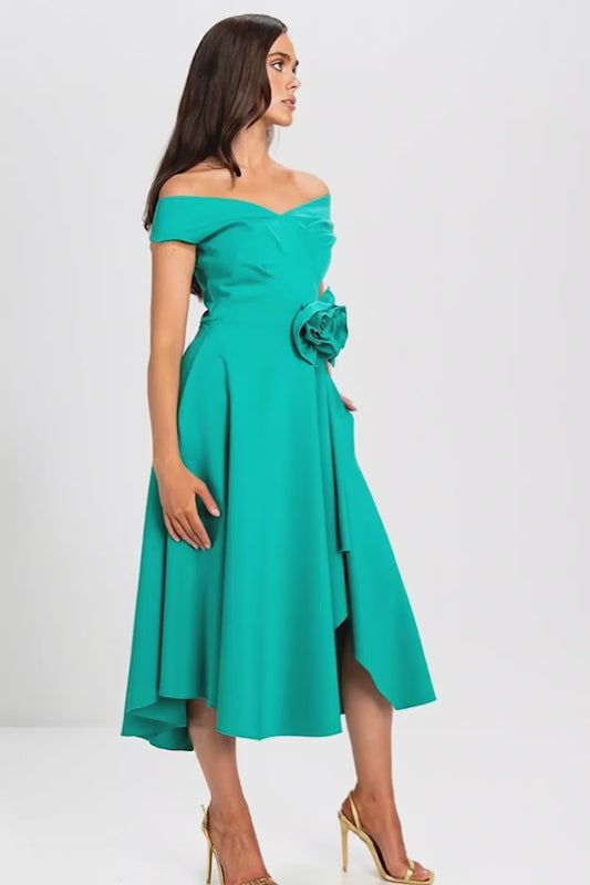Kevan Jon Kora Peacock Dress