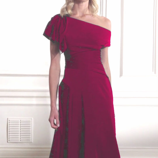 John Charles 66686 Bordeaux A Line Mother Of The Bride Dress – The Rose  Wardrobe