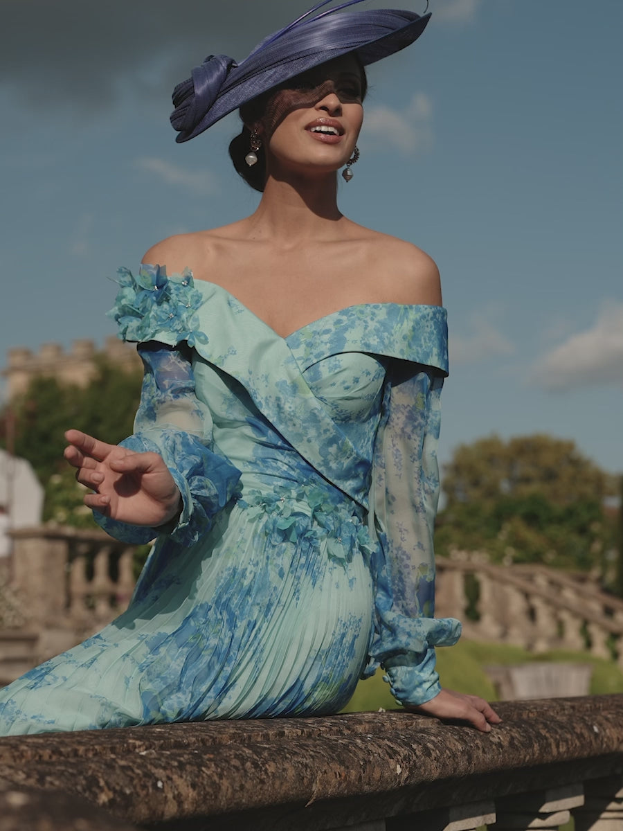 Veni Infantino 992780 Ocean Blue A Line Dress