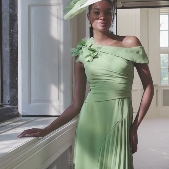 John Charles 66755 Fern Green A Line Midi Dress for the mother of the bride