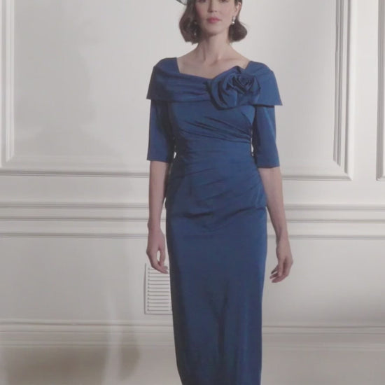 John Charles 29284 Teal Dress