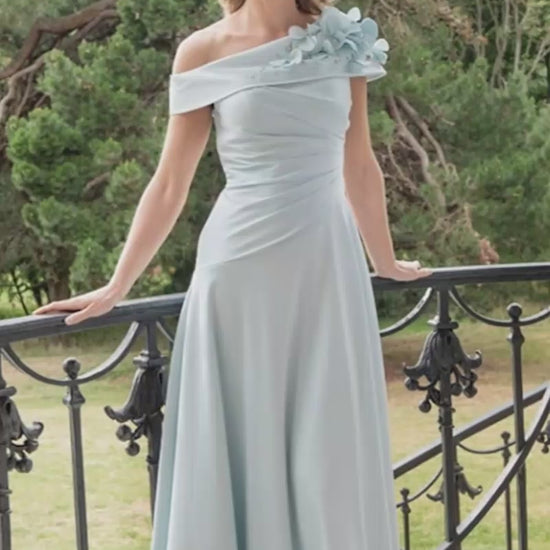 Irresistible 8835 Baby Blue A Line Dress for the mother of the bride